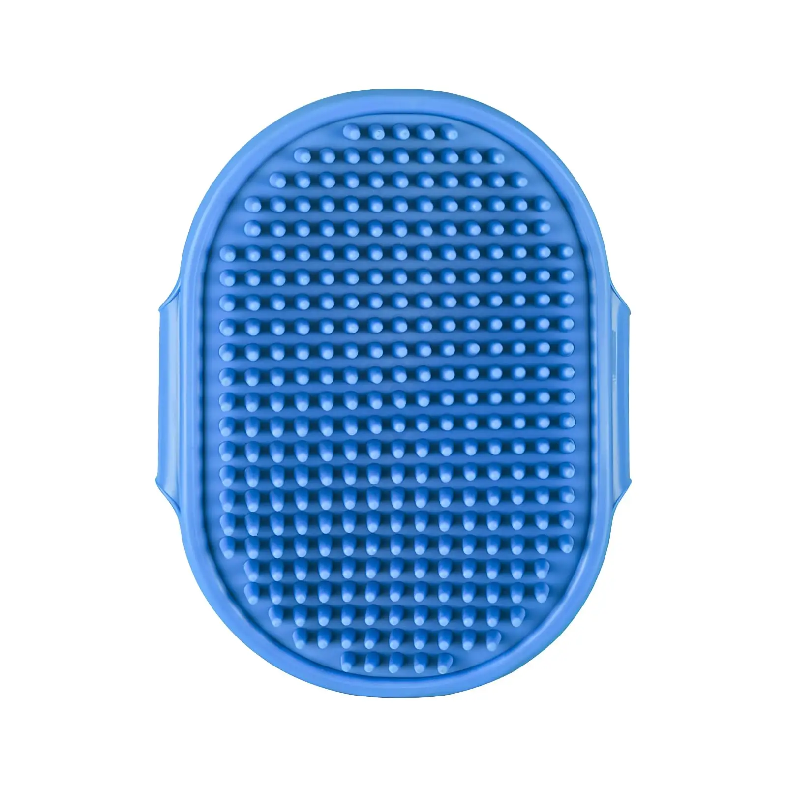 Dog Grooming Glove Pet Bath Brush with Adjustable Ring Handle Rubber Massage Grooming Comb for Short Haired Dogs Cats