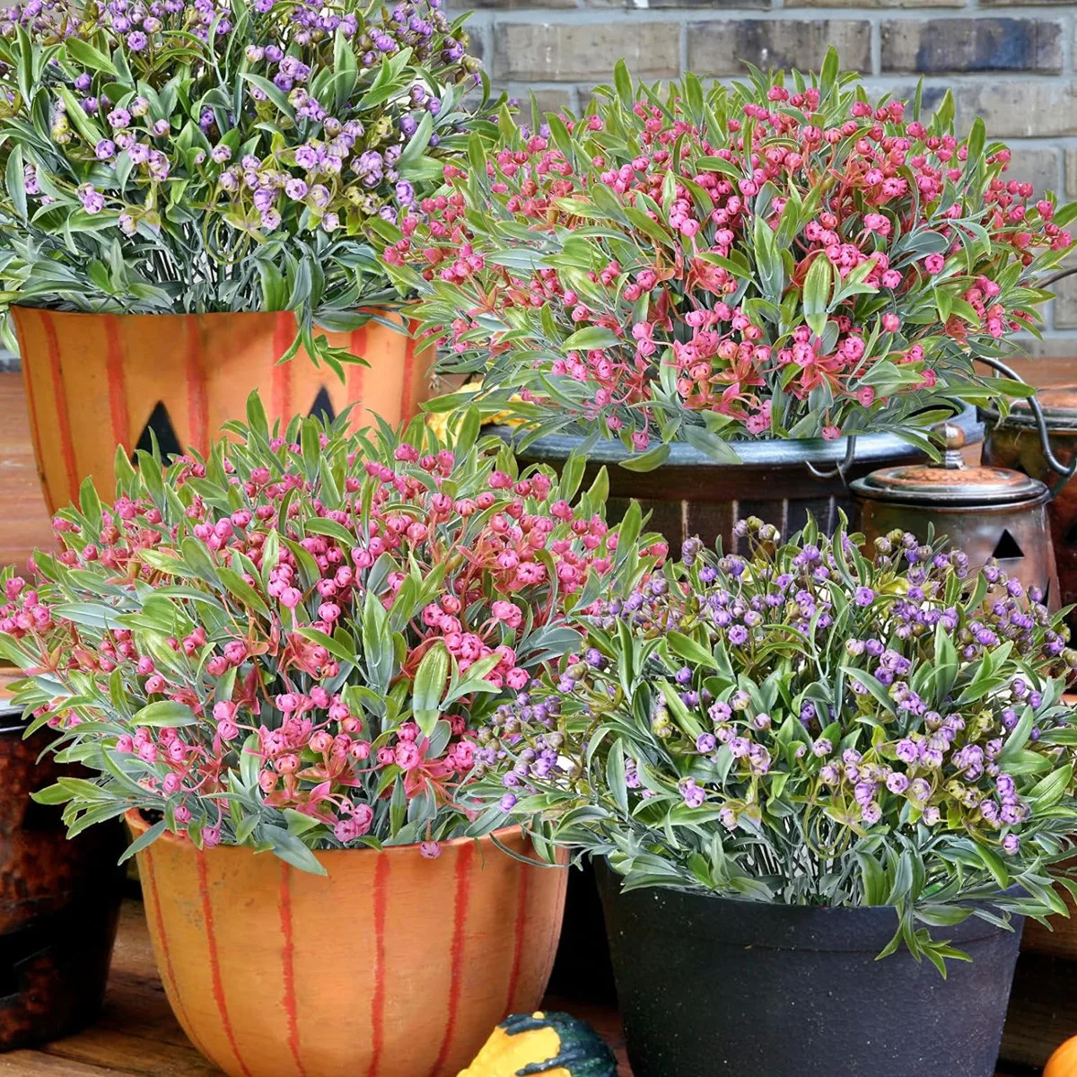 

3pcs Artificial plant Babysbreath Lover Fruit Home garden Christmas Decoration Wedding outdoor arch courtyard Diy Gift Hot sales