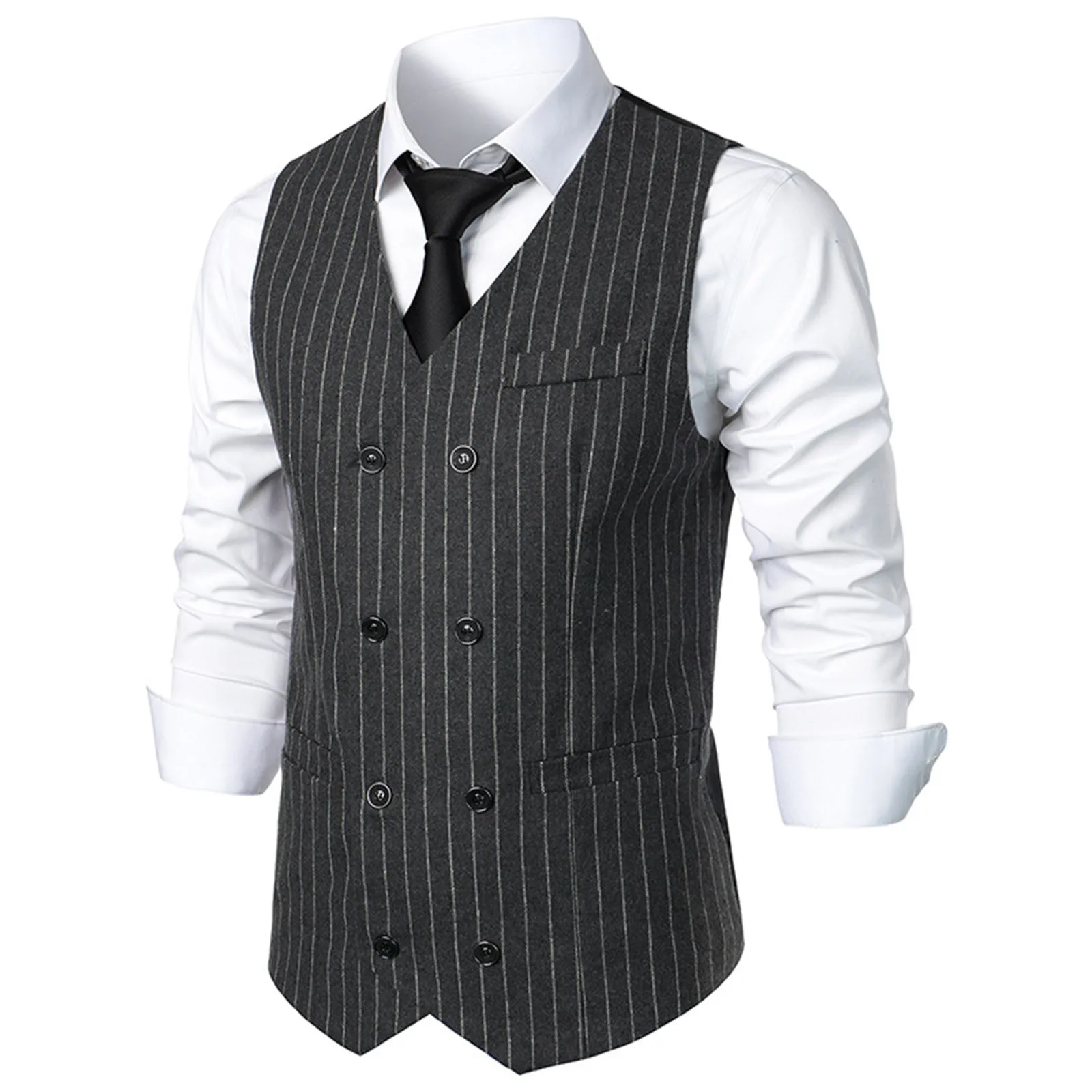 

2023 New Arrival Dress Vests For Men Slim Fit Mens Suit Vest Male Waistcoat Gilet Homme Casual Sleeveless Formal Business Jacket