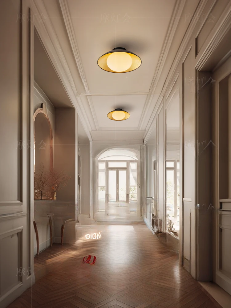 

Corridor aisle light Ceiling lamp, balcony entrance to the cloakroom, French vintage luxury staircase