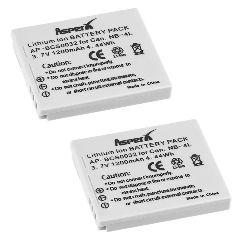 

NB-4L Battery NB4L NB 4L Bateria Batteries for Canon IXUS 30 40 50 55 60 65 80 100 I20 110 115 120 130 IS 117 220 225 230 255