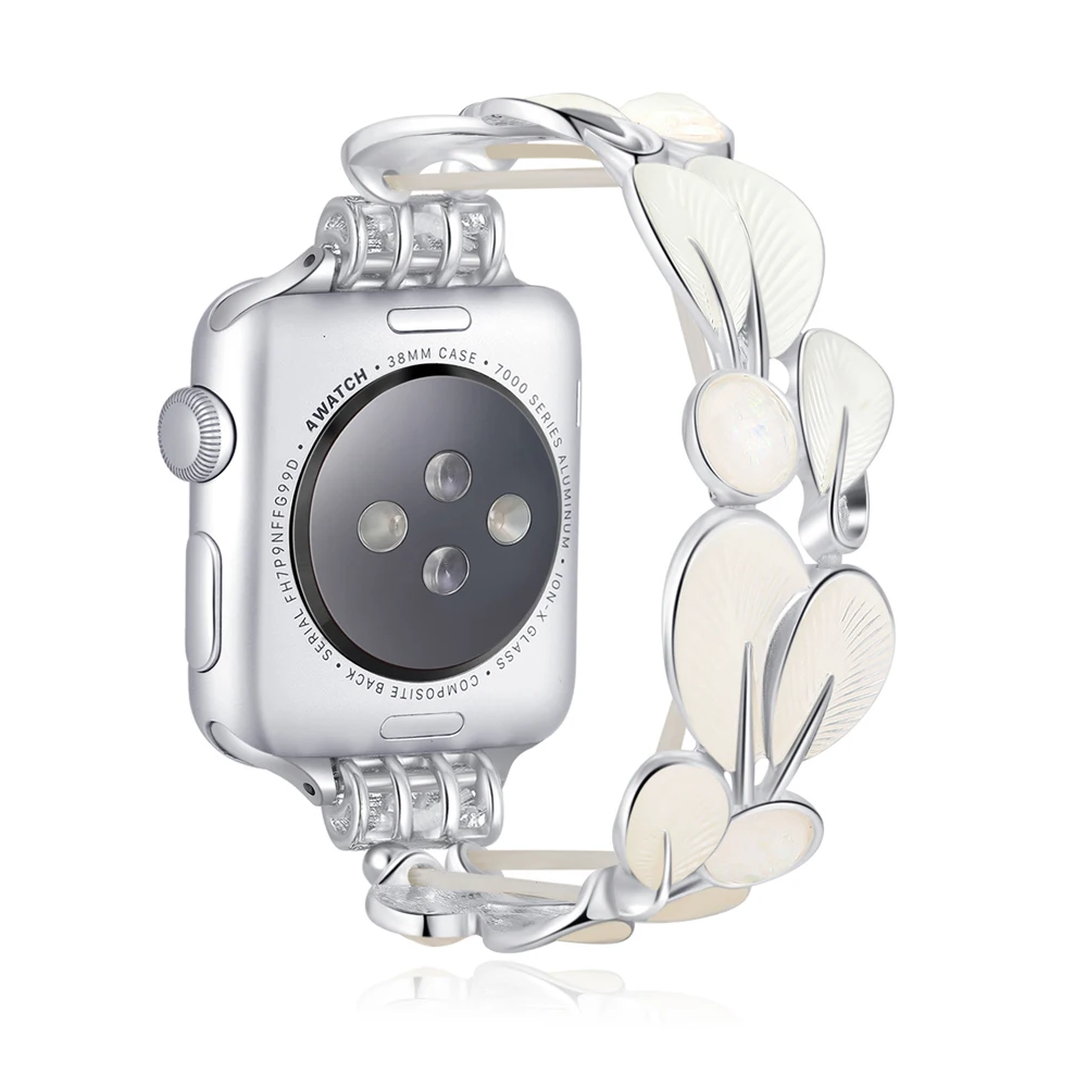 Elegant Women's Bracelet Band for Smart Watches, Adjustable Size Strap
