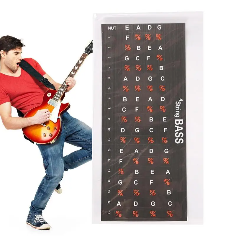 

Fret Stickers Electric Guitar Easy To Read Guitar Fretboard Poster Fret Map Sticker For Kids Learning Guitar For Beginners Kids