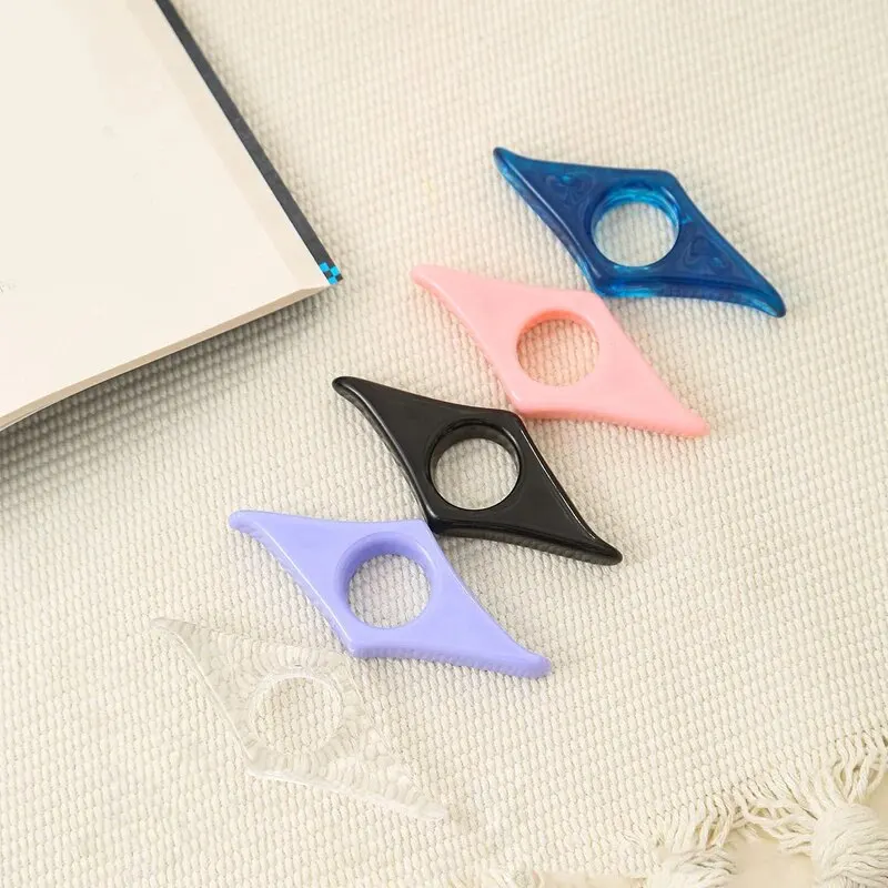 1pcs Thumb Book Page Holders Acrylic Press Bookmarks Press Book Reading Aids Thumb Bookmarks