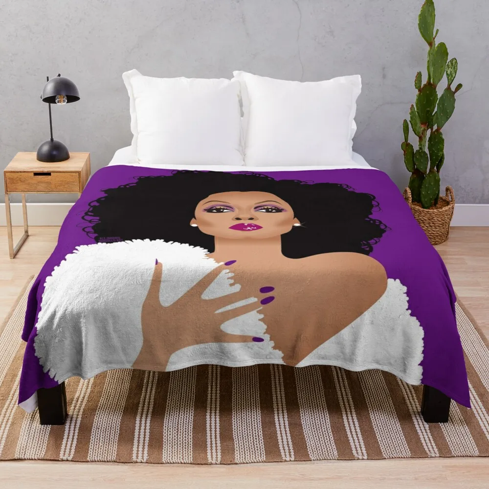 

Purple R Throw Blanket Decorative Blankets Fluffy Blankets Large