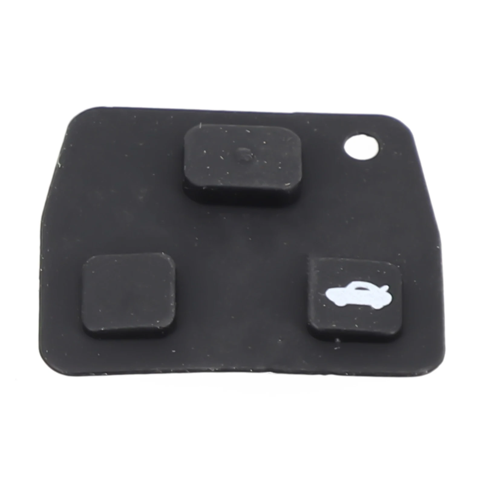 For Toyota Key Fob Repair Switch Rubber Pad Black Replacement Easy Installation Durable Suitable with 3 Buttons