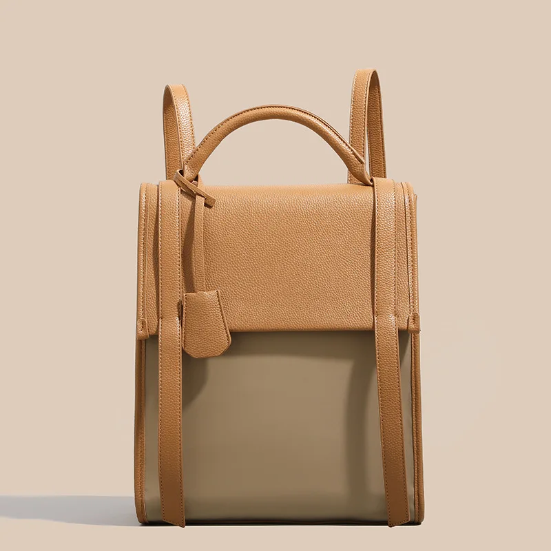 Withered Backpack Ladies Commuter Computer Backpack 2024 Retro Mixed Color New Female Lightweight Waterproof Schoolbag Women