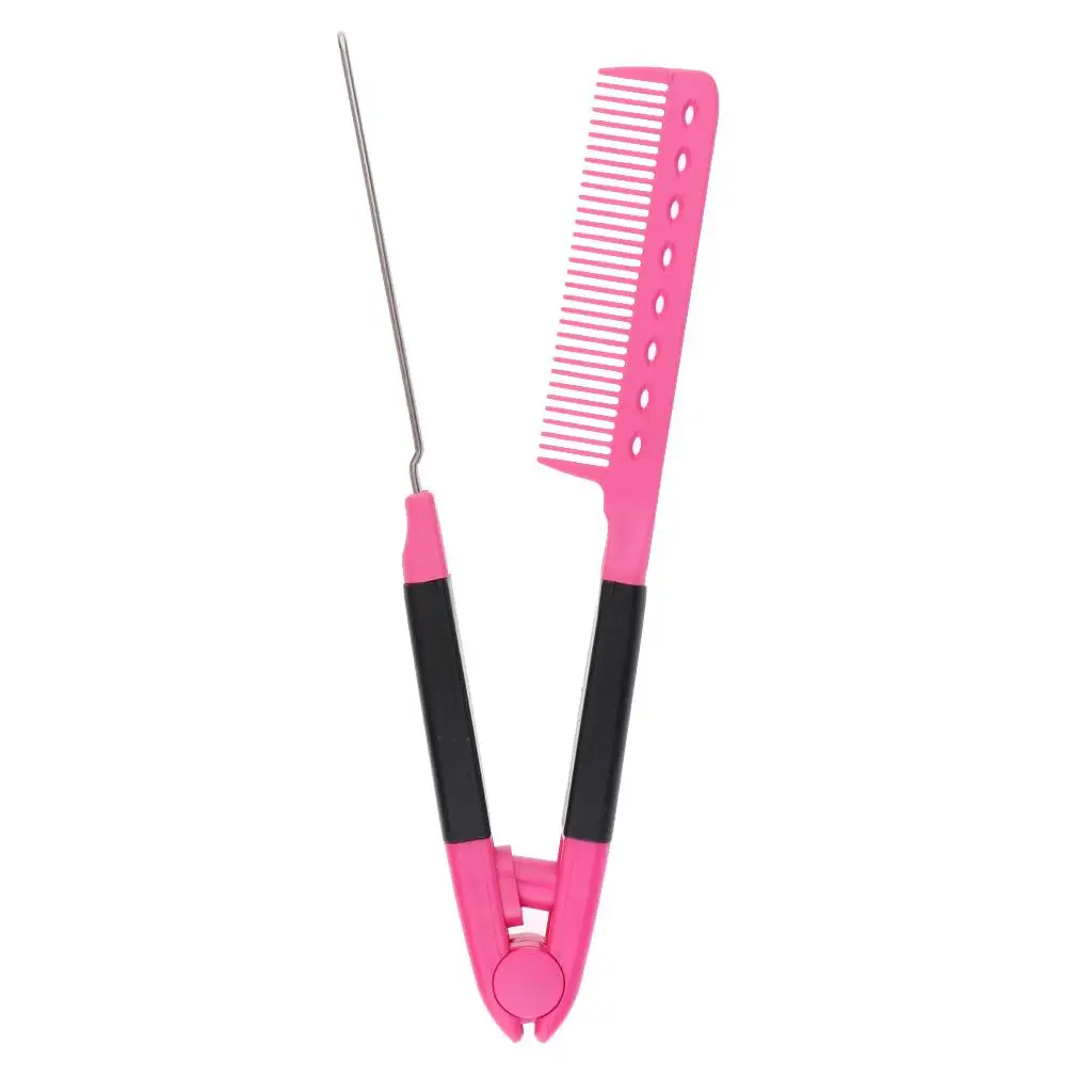 

V-shaped hair brush bag, the anti-static travel comb clamp hair combs
