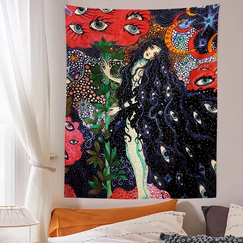 Personalized Hippie Girl Tapestry - Best Gift For Girl - I Am The Storm