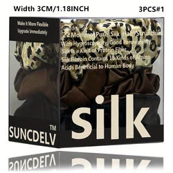 Premium 100% Silk Hair Scrunchies - Luxurious Hair Ties (3PCS Set 1)