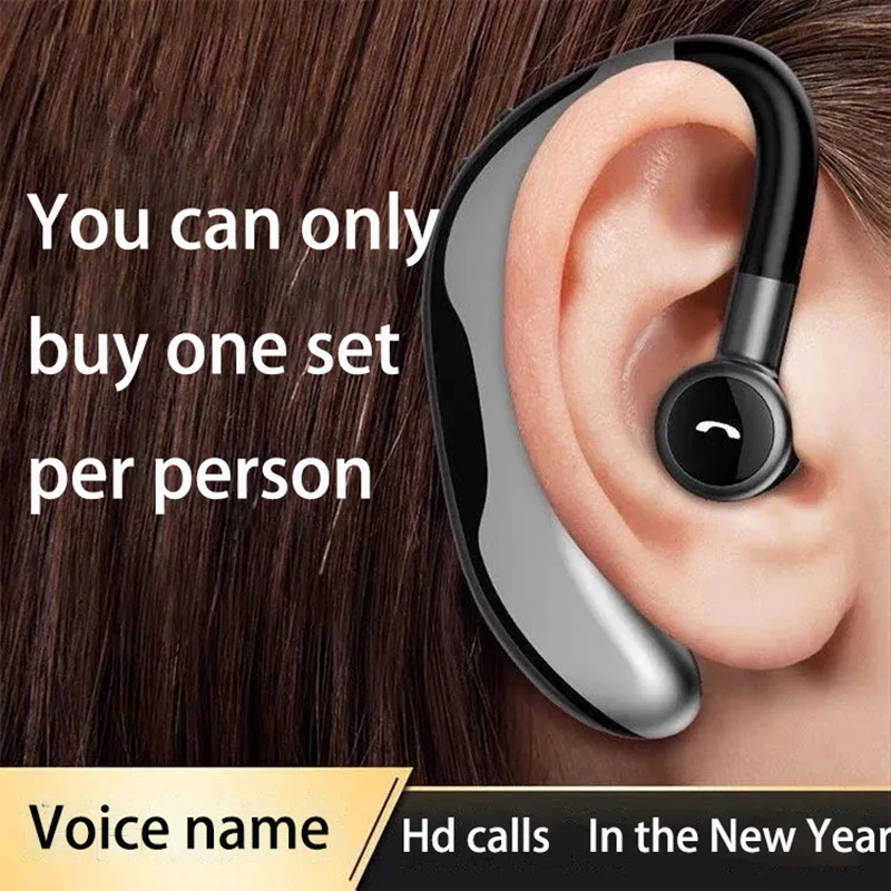 

Беспроводная гарнитура Hands-Free, деловая гарнитура для вождения, звонков, спорта, водонепроницаемая шумовая гарнитура, Лидер продаж