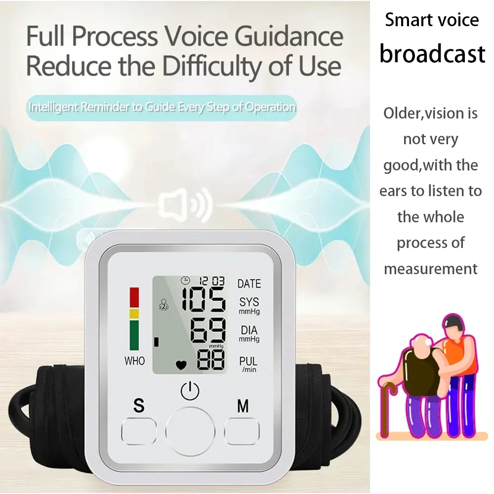New Medical Digital Arm Blood Pressure Monitor Accurate Readings Health Tracking,Blood Glucose Meter & Blood Oxygen Meter Sets