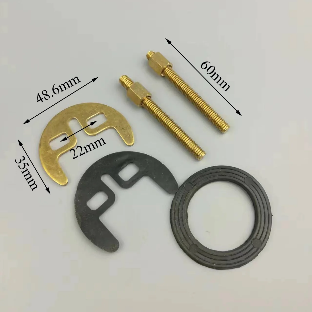 brass / stainless steel locking plate for basin faucet Horseshoe slices faucet base fixing parts