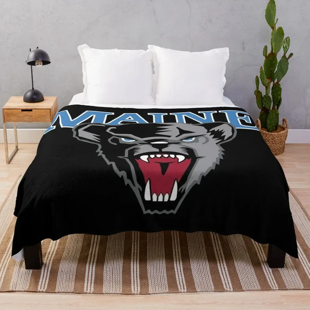

Maine Black Bears Throw Blanket Softest Comforter Blankets