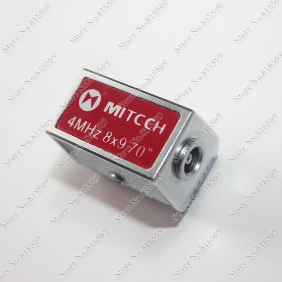 Mitech Each 2 pcs 4MHz 8x9mm 45 60 70 degree Angle Beam Probe Transducer for Ultrasonic Flaw Detector