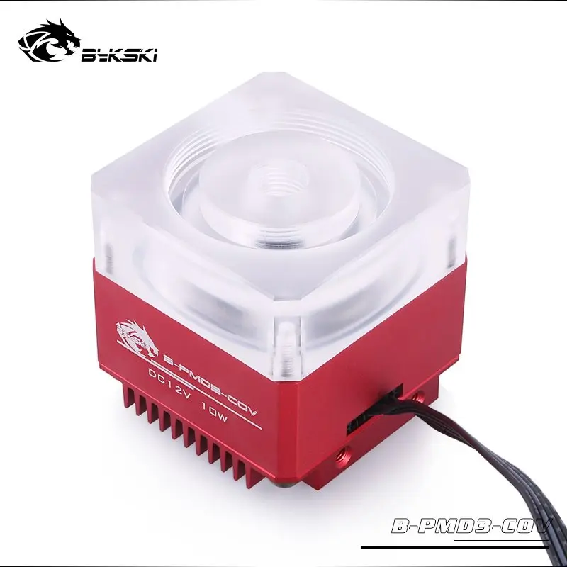 Bykski-bomba de Alimentação Ddc 12v 15w Elevação Máxima de Fluxo Metros 450l h Tamanho do Radiador 62*62*58 mm Suporta Combo Reservatório 5v Luz de Pinos - Imagem 6
