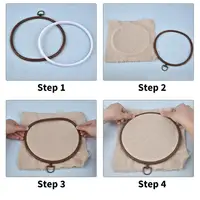 360 Digitizing Shop Plastic Round & Oval Embroidery Hoops Frame Set for DIY Cross Stitch Needle Craft - Image 4