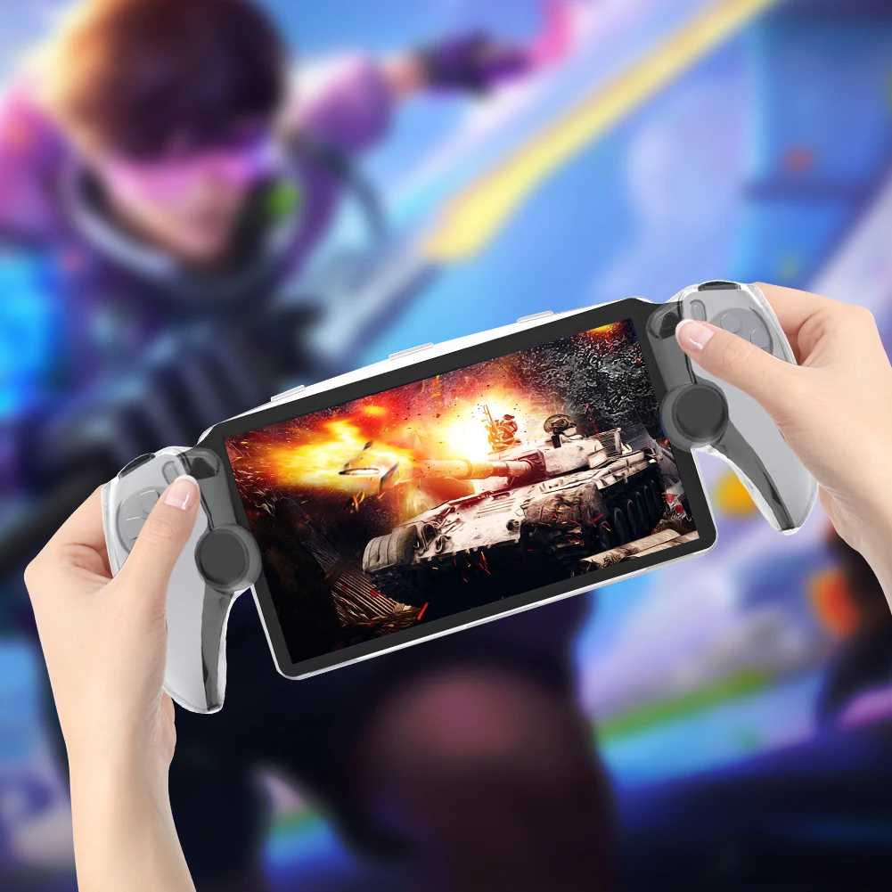 PC 케이스 떨어짐 방지 핸드헬드 게임 콘솔 커버, 스탠드 게임 콘솔 컨트롤러 슬리브, 플레이스테이션 포털, PS5 포털