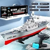 New Remote Control Model Battleship Simulation 1:390 2.4G ultra-high frequency with Watch Sensor Water Toy Kids Toys Christmas 1