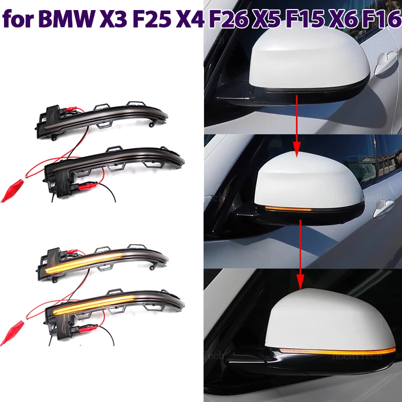 

2 шт., автомобильные зеркала заднего вида для BMW X3 F25 X4 F26 X5 F15 X6 F16 2014-2018