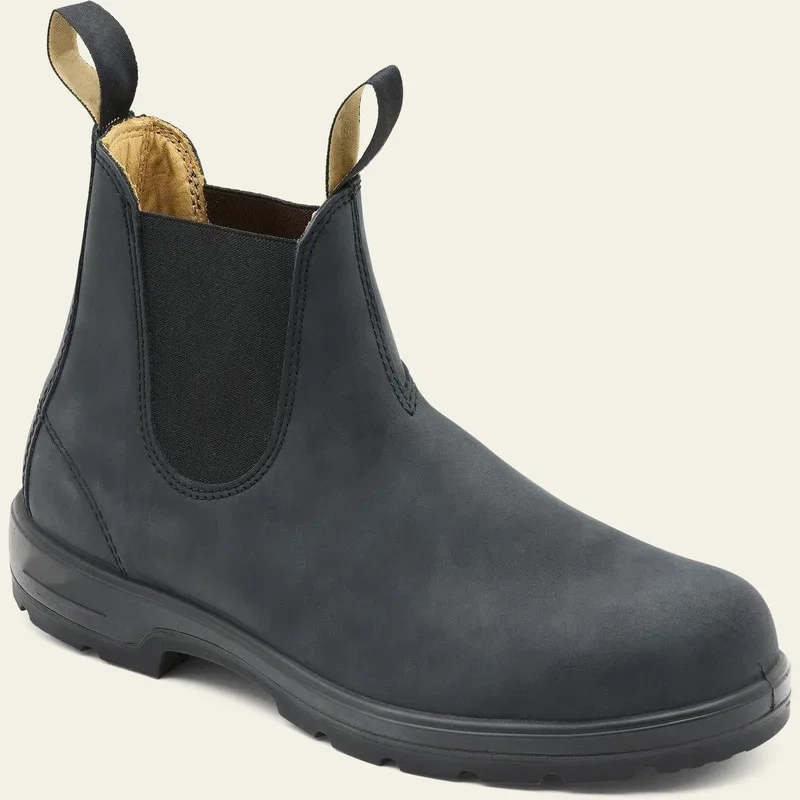 Slip-On Unisex Chelsea Boots Retro Couple Shoes Men Ankle Boots Women Cowboy Single Mens Plus Size 35-49 Boot Men Shoes men chelsea boots,men leather shoes