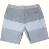 Men's Grey Striped Surfing Swim Beach Boardshorts High Quality Stretch Quick-dry Waterproof Light Fitness Running Sport Trunks 2