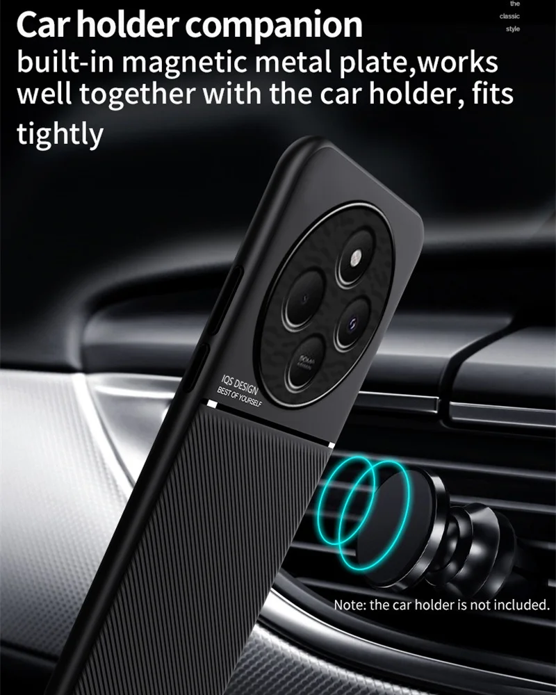Luxury Leather Magnetic Phone Case with Soft Silicone Cover