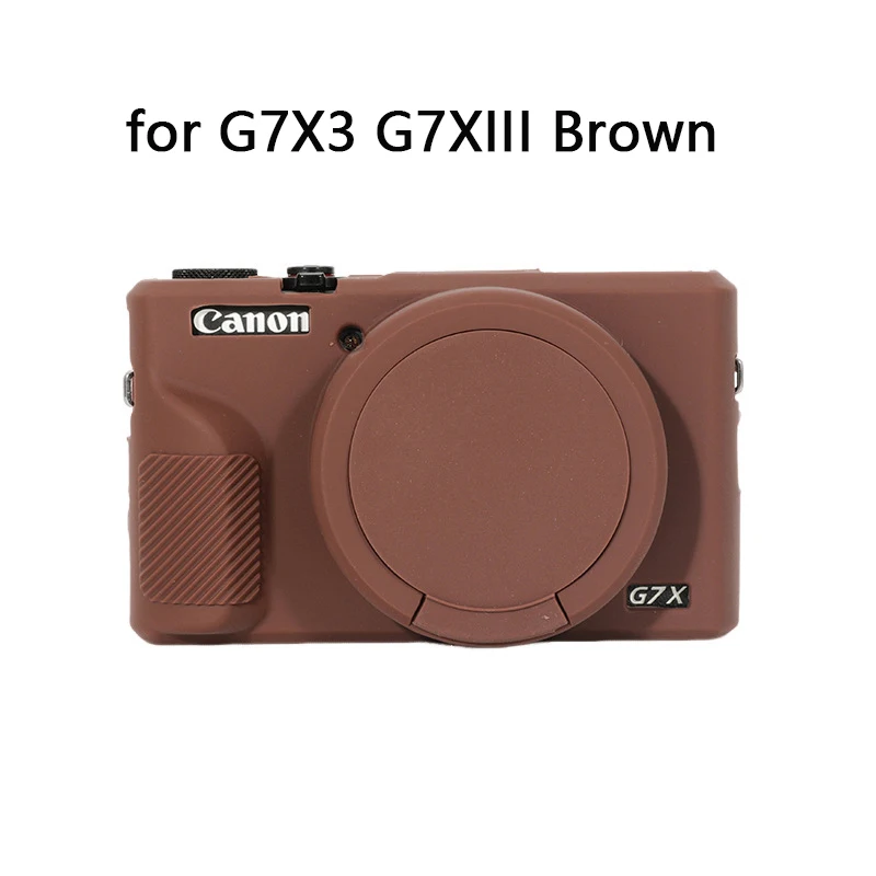 Durable Soft Silicone Rubber Shockproof Camera Body Case with Lens Cap Protection