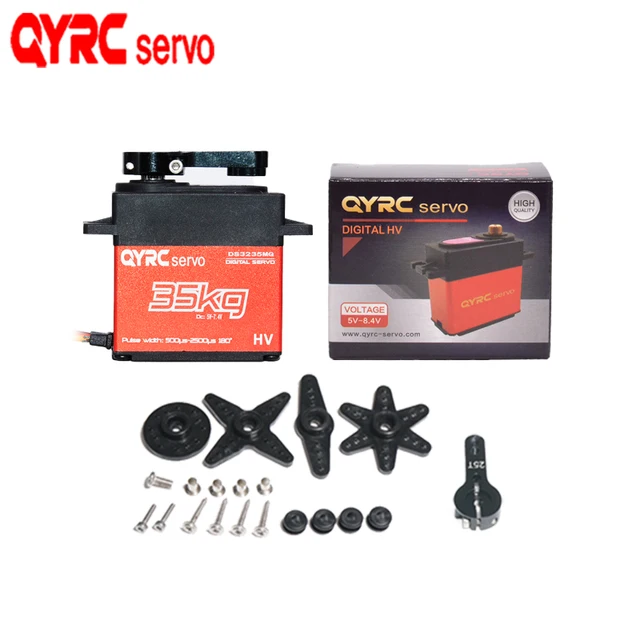 Waterproof 20kg 25kg 30kg 35kg 40kg Digital Servo Large Torque Motor Metal Gear Baja 1/10 Scale RC Crawler Car Helicop Accessori 6