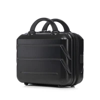 Ensemble de 2 valises ABS à roulettes de 14''/19'' avec cadenas à combinaison et trousse de toilette de 14'' (Noir) 3