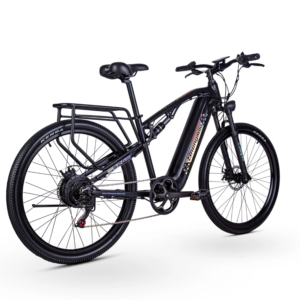 Shengmilo S26 500W 48V 17.5AH Samsung Battery 27.5*2.1 Fat Tires Unisex Adults Mountain & Commuter & Off Road Electric Bicycle
