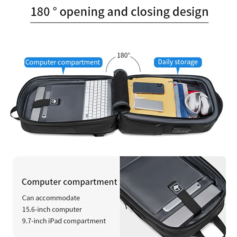 Laptop Backpack Anti-theft Waterproof School Backpacks USB Charging Men Business Travel Bag Backpack New Design Wholesale