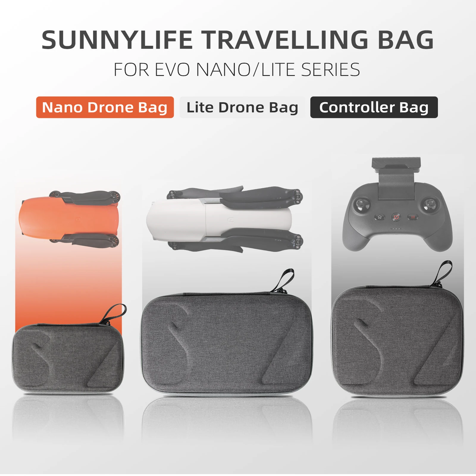 EVO Nano/Lite 시리즈용 Sunnylife 보관 가방 Lite+ 본체 리모컨 여행용 보호 상자