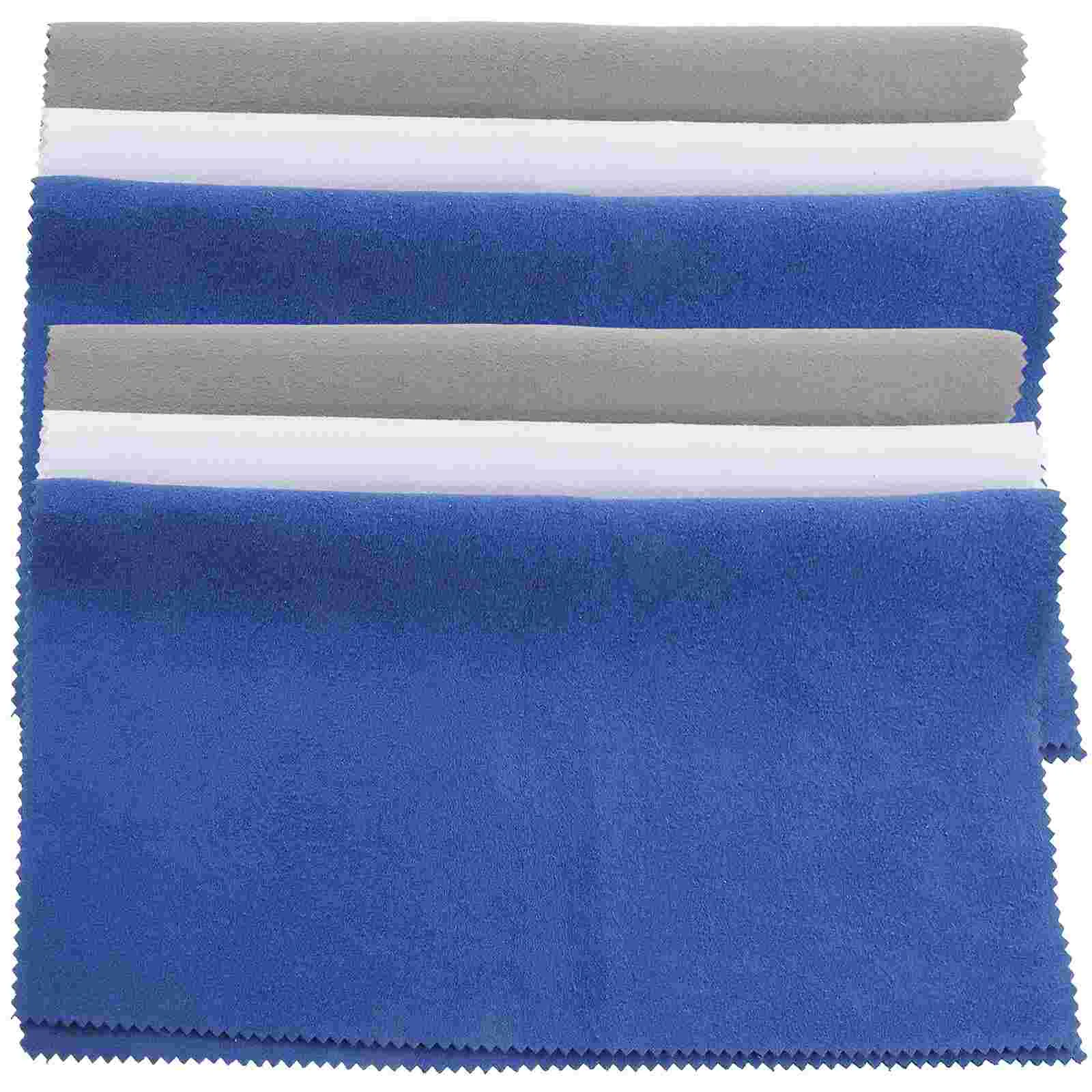 

6 Pcs Violin Cleaning Cloth Clarinet Polishing Cloths for Jewelry Harp Dusting Microfiber Flute Superfine Piano