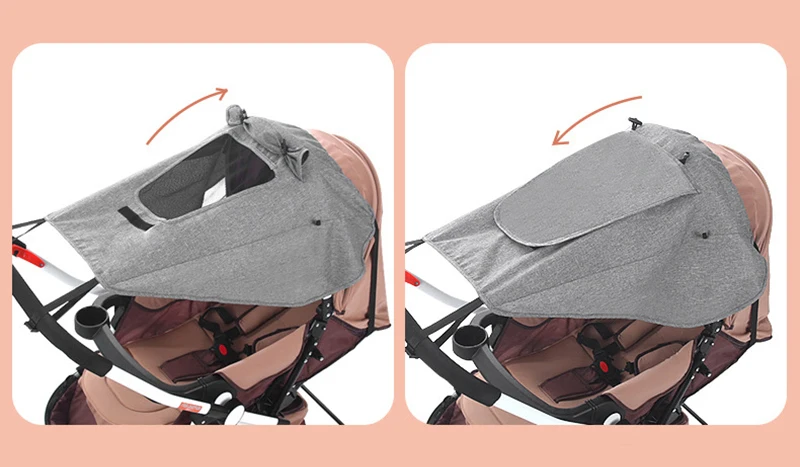 Baby Stroller Sun Shade Sun Visor Carriage Canopy Cover for Prams Stroller Accessories Car Seat Buggy Pushchair Cap Cart Awnings baby trend jogging stroller accessories