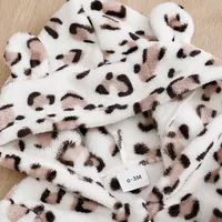Winter Leopard print Clothes Spring Flannel Baby Boys Girls Clothing Cartoon 0-18 months Newborn Baby Newborn Long Sleeve Soft 3