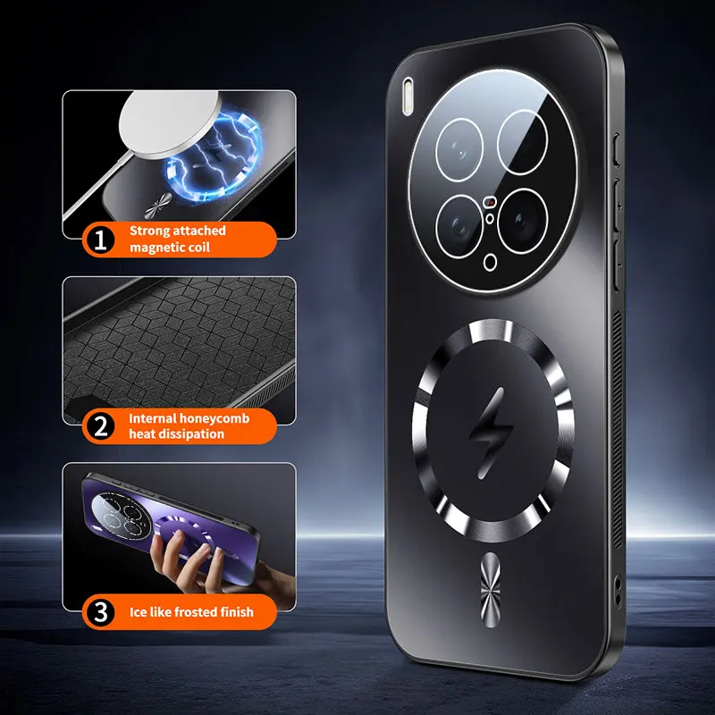 Enhanced Product Title:  
Premium AG Matte Magnetic Hard Shell Shockproof Phone Case with Lightning Design