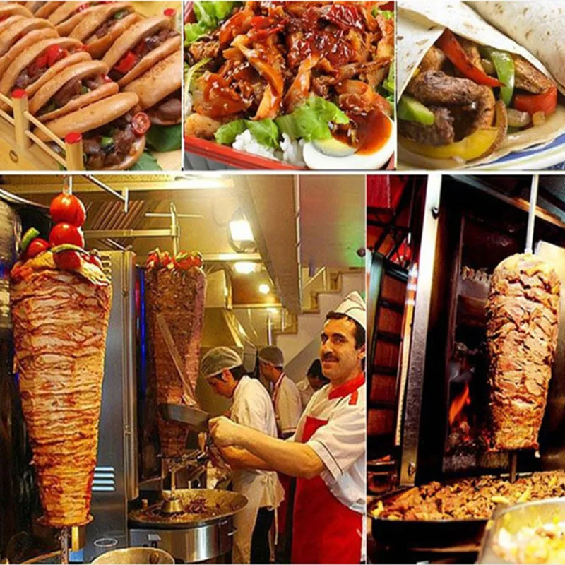 Barbecue Grill Commercial Gas Automatic Rotary Burn Oven Rotisserie Machine Cooking Appliances 6
