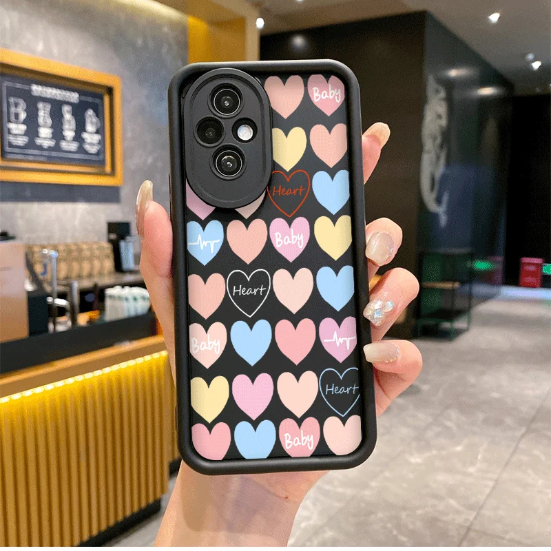 Adorable Heart Pattern Soft Silicone Phone Case