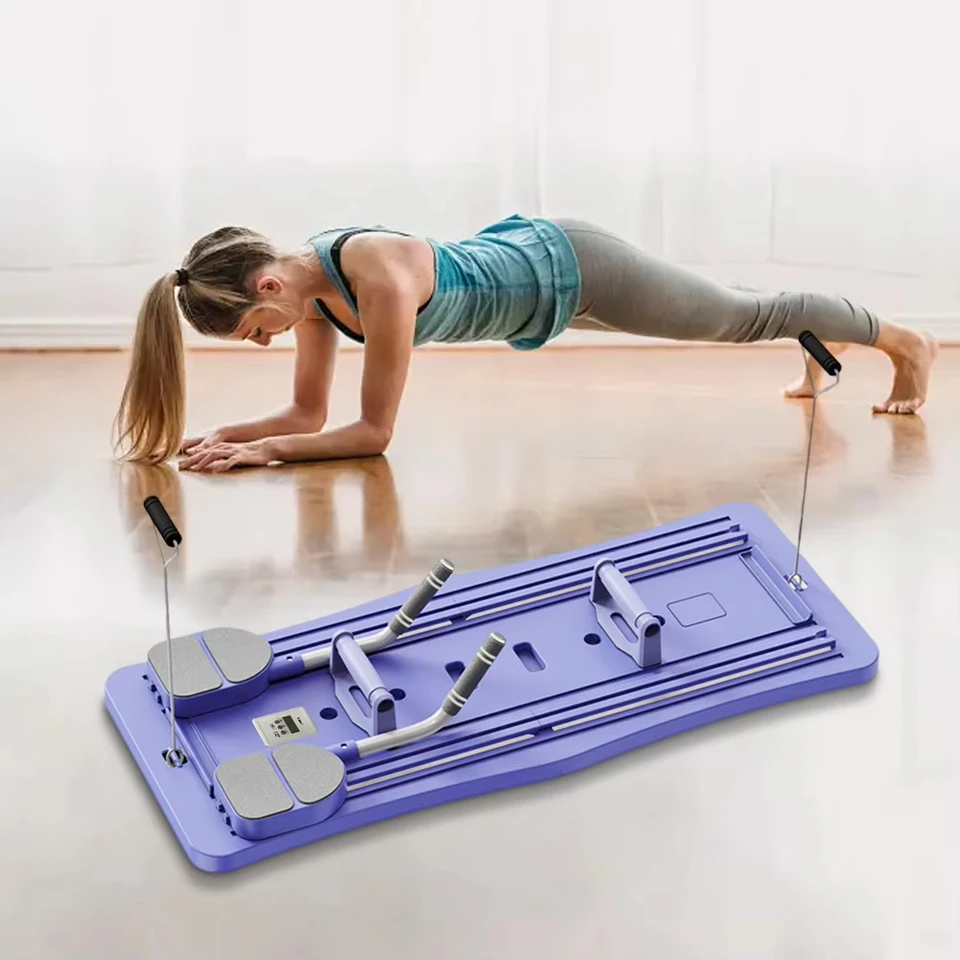 Equipo De Pilates Portátil - Tabla De Ejercicios, Alta Resistencia Para Entrenamientos En Casa | Suministros De Fitness Que Ahorran Espacio