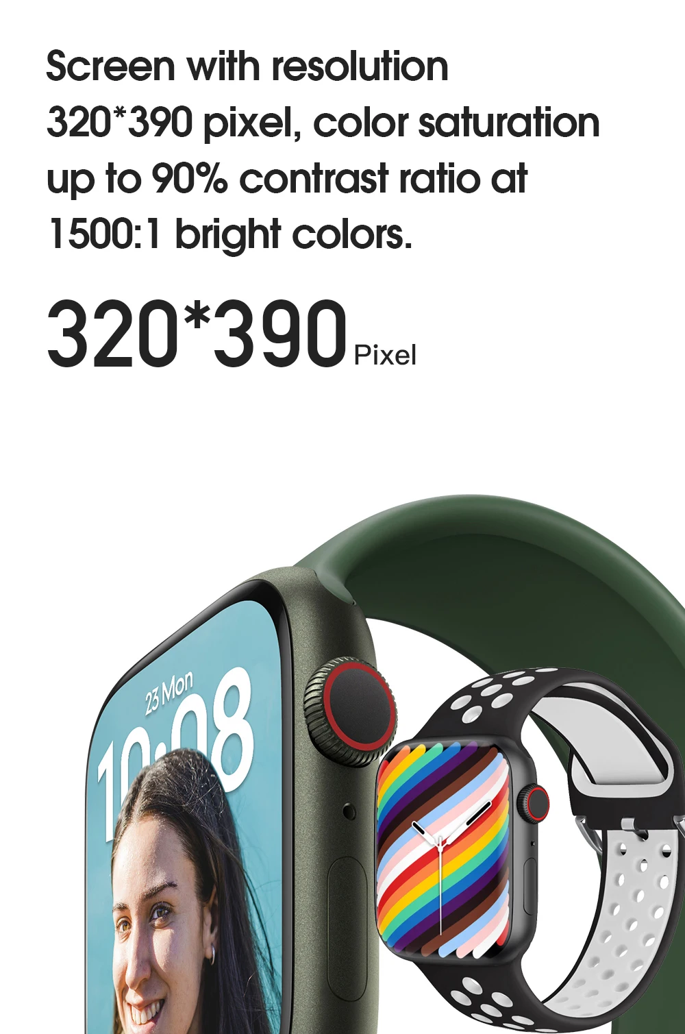 2022 IWO Series 7 Smart Watch W27 Bluetooth Call ECG Heart Rate Monitor Waterproof PK W26 W37 HW22 Smartwatch For Apple&Android