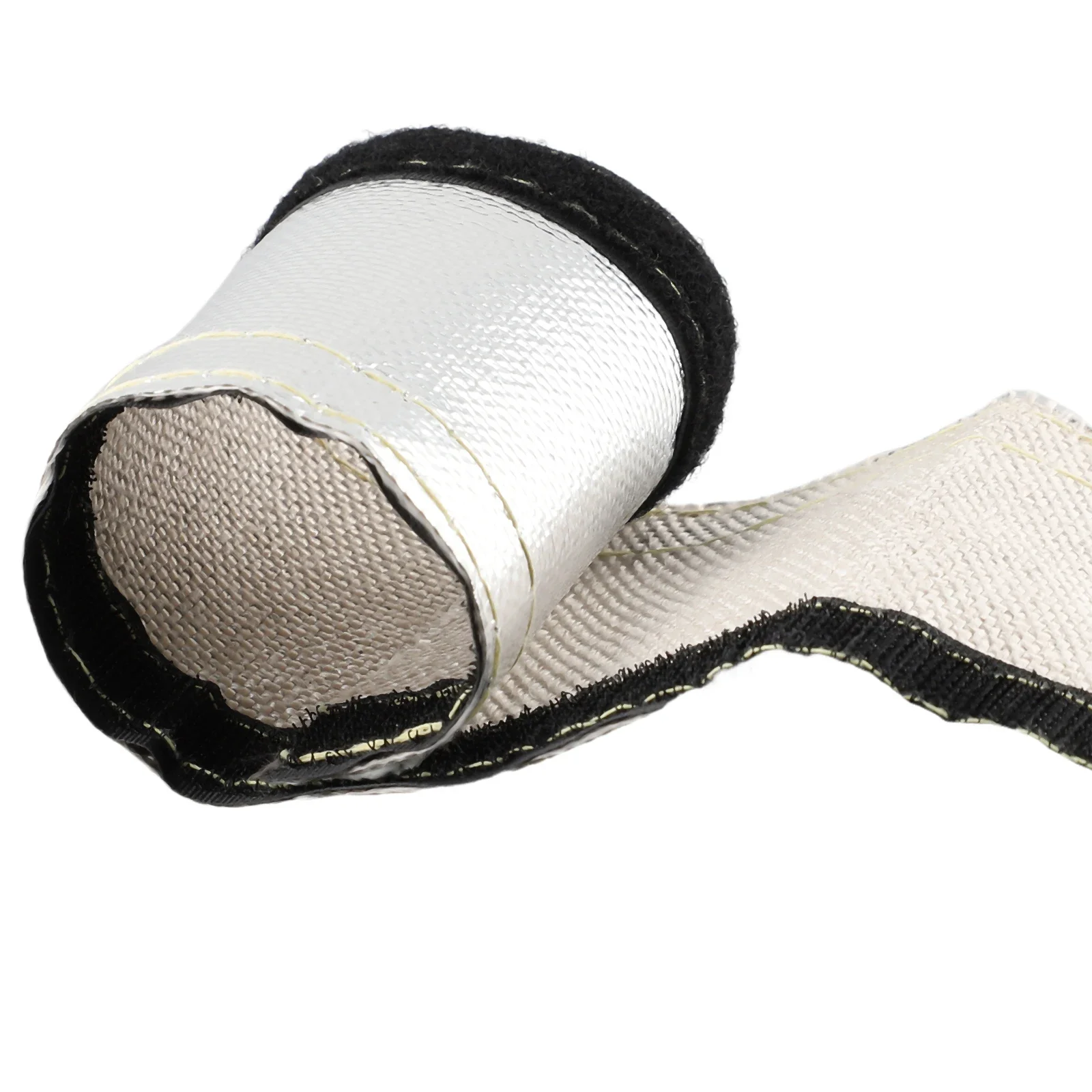 Metallic Heat Shield Sleeve Car Heat Protection Film Fireproof Insulation Mat 2000&deg; Radiant Shielding Sleeve