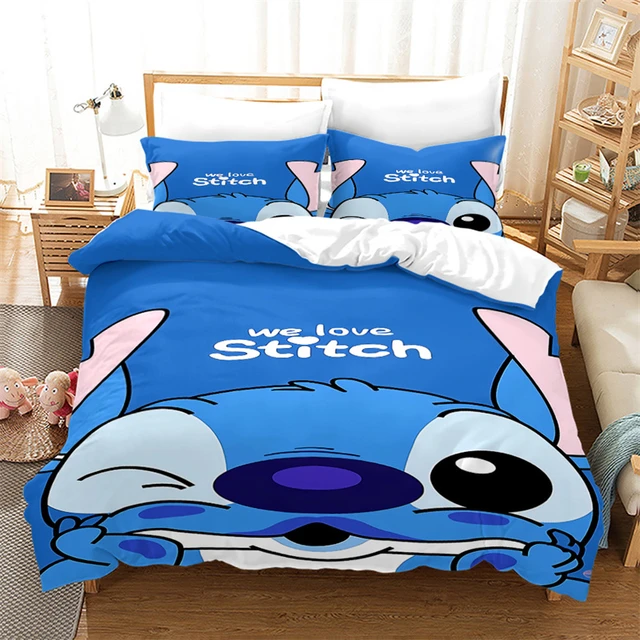 Disney-Ensemble de literie CAN o Stitch pour enfants, housses de dessin  animé, taies d'oreiller, simple, double, jumeau, complet, reine, king size,  cadeau garçon et fille - AliExpress