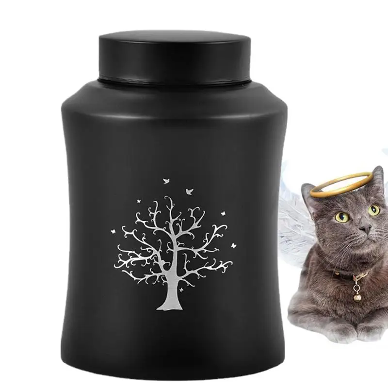 Cremation Urn Pet Urns For Ashes Stainless Steel Ashes Cat Dog Urns Memorials Elegant Secure Closure For Cremation In Living