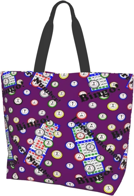 I Love Bingo Game Funny Handbags Shoulder Bags Casual Shopping