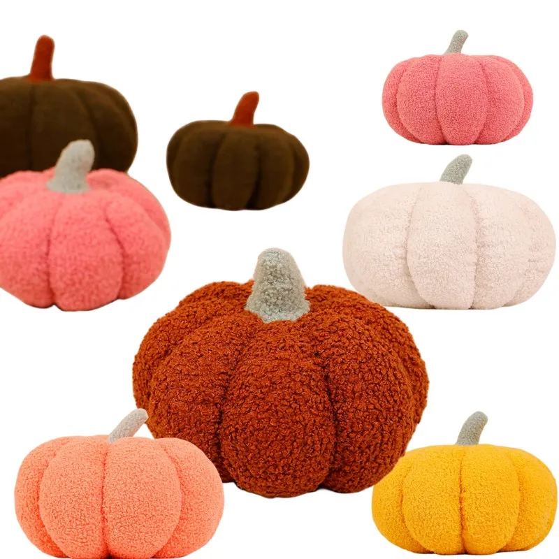 

Halloween Nordic Elegance Soft Pumpkin Plush Pillow Doll High Quality Colorful Beauty Pumpkin Holiday Sofa Party Decor Toys Gift