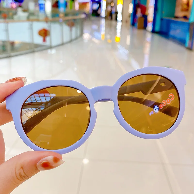 New Fashion Children Glasses Vintage Round Outdoor Sun Protection Baby Girls Acrylic UV400 Sunglasses Kids Eyeglasses_voghion.com
