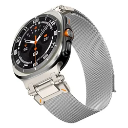 Luxury Magnetic Milanese Stainless Steel Watch Strap, No - Gap Design - Galaxy Watch Ultra (S only strap)