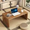 Coffee Table Bamboo Japanese Floor Table No Assembly Japanese Coffee Table Low Tatami Table, Unique Portable Solid Wood Japanese 4