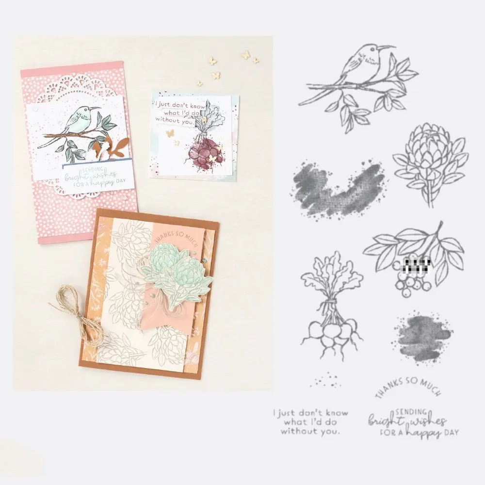 background stamps for card making Spring Summer Animal Plant Metal Cutting Dies and Clear Stamps Scrapbooking Dies Embossing DIY Diary Album Decoration Card Craft stamps for cardmaking and scrapbooking Scrapbooking & Stamps